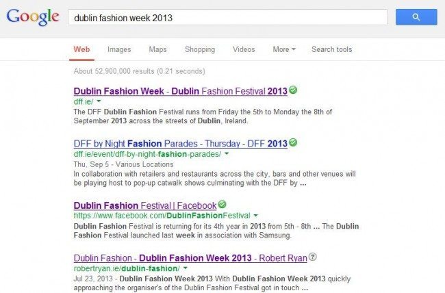 Dublin Fashion Week 2013