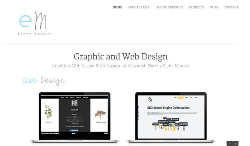 Graphic and Web Design Elena Montes