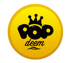 PopDeem logo - a cameo