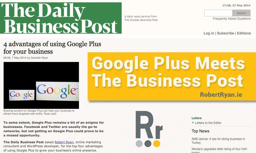 Google Plus Meets The Business Post