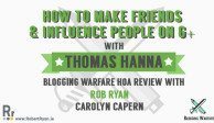 How To Make Friends & Influence People on Google Plus - Thomas Hanna - cover