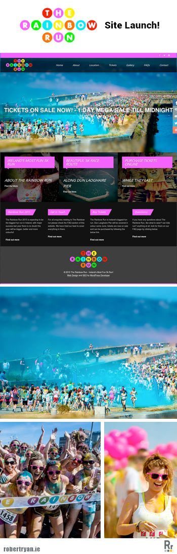 WordPress Site Launch - The Rainbow Run