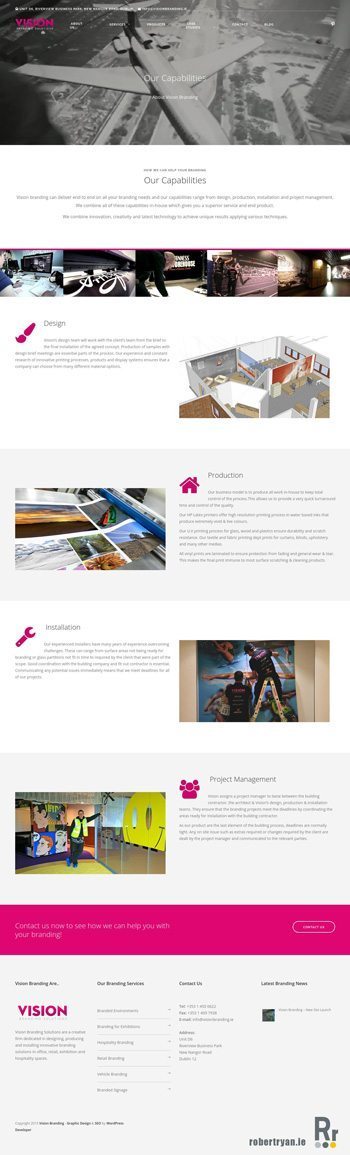 Vision Branding - WordPress Site Launch